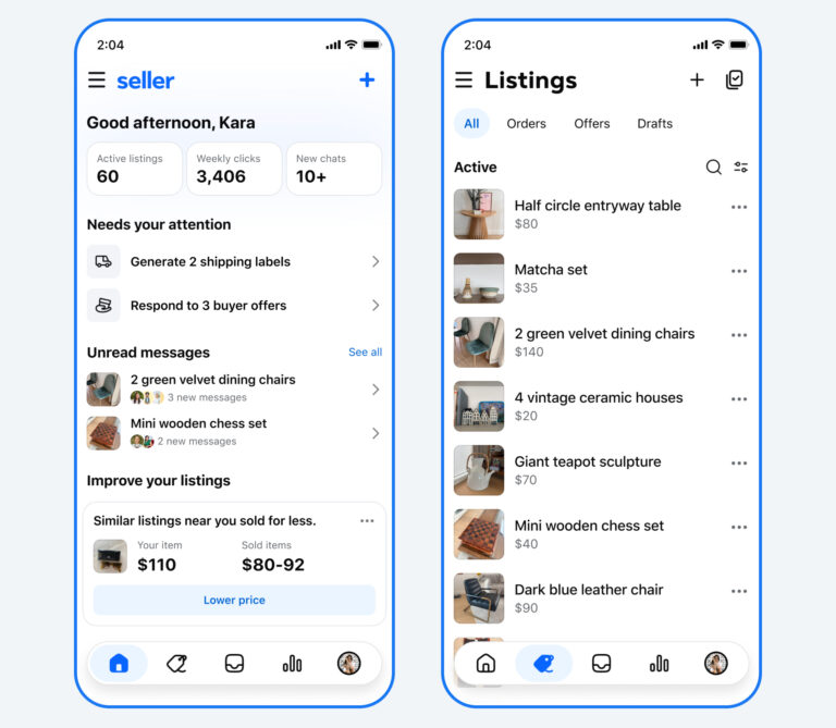 Meta estrena Seller, una app para gestionar ventas en Marketplace